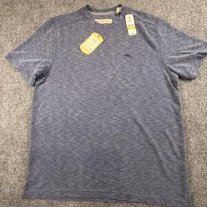 Tommy Bahama Men's S/S Paradiso Tee, Denim Blue, Size M #1192